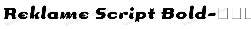 Reklame Script Bold字体转换